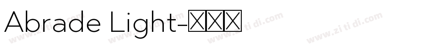 Abrade Light字体转换